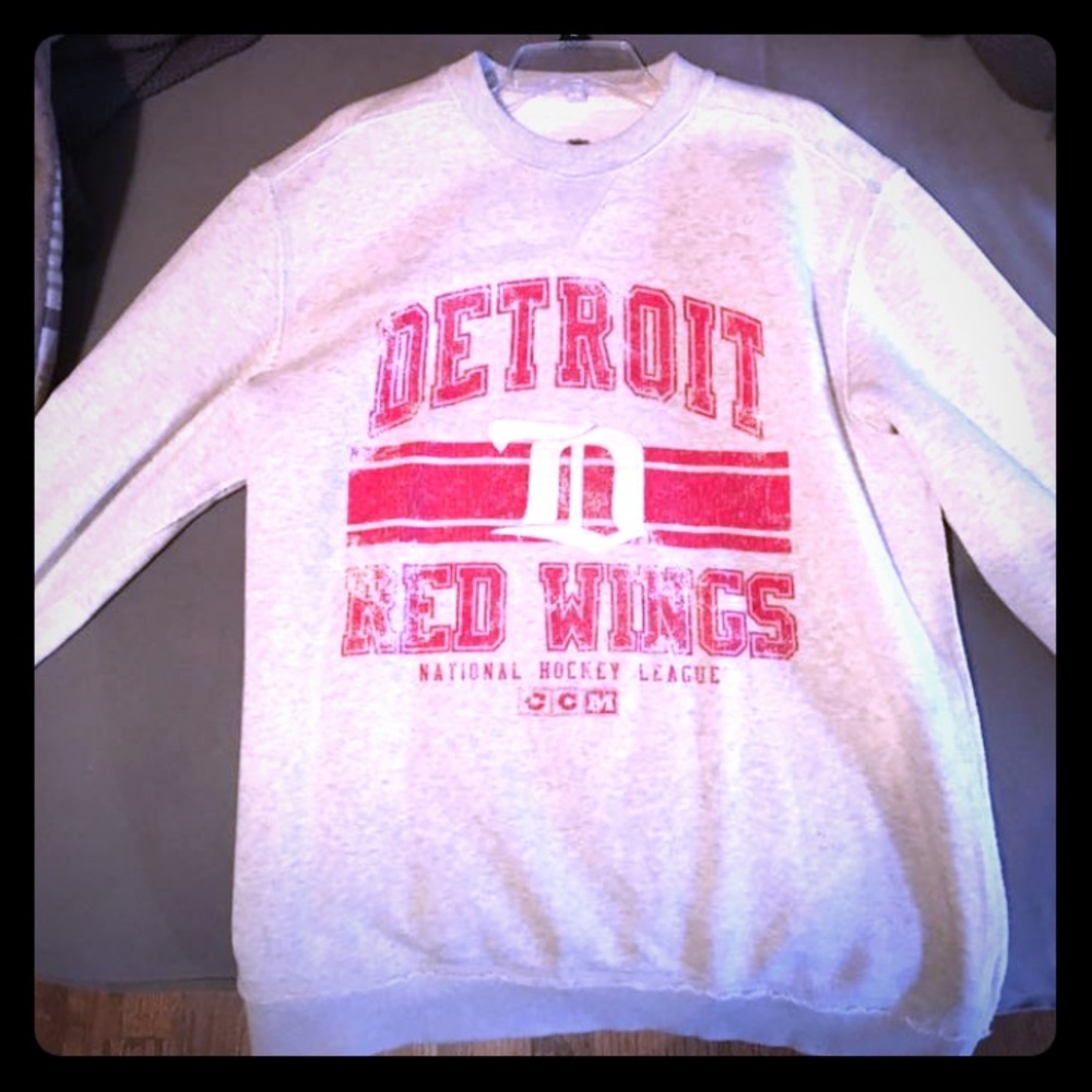-FINAL PRICE DROP-  Vintage Red Wings Sweater